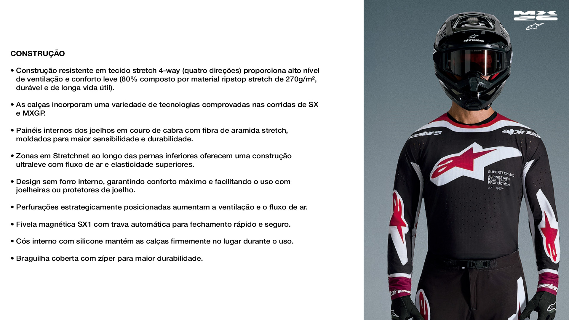 CAMISA ALPINESTARS SUPERTECH AFD VISTA