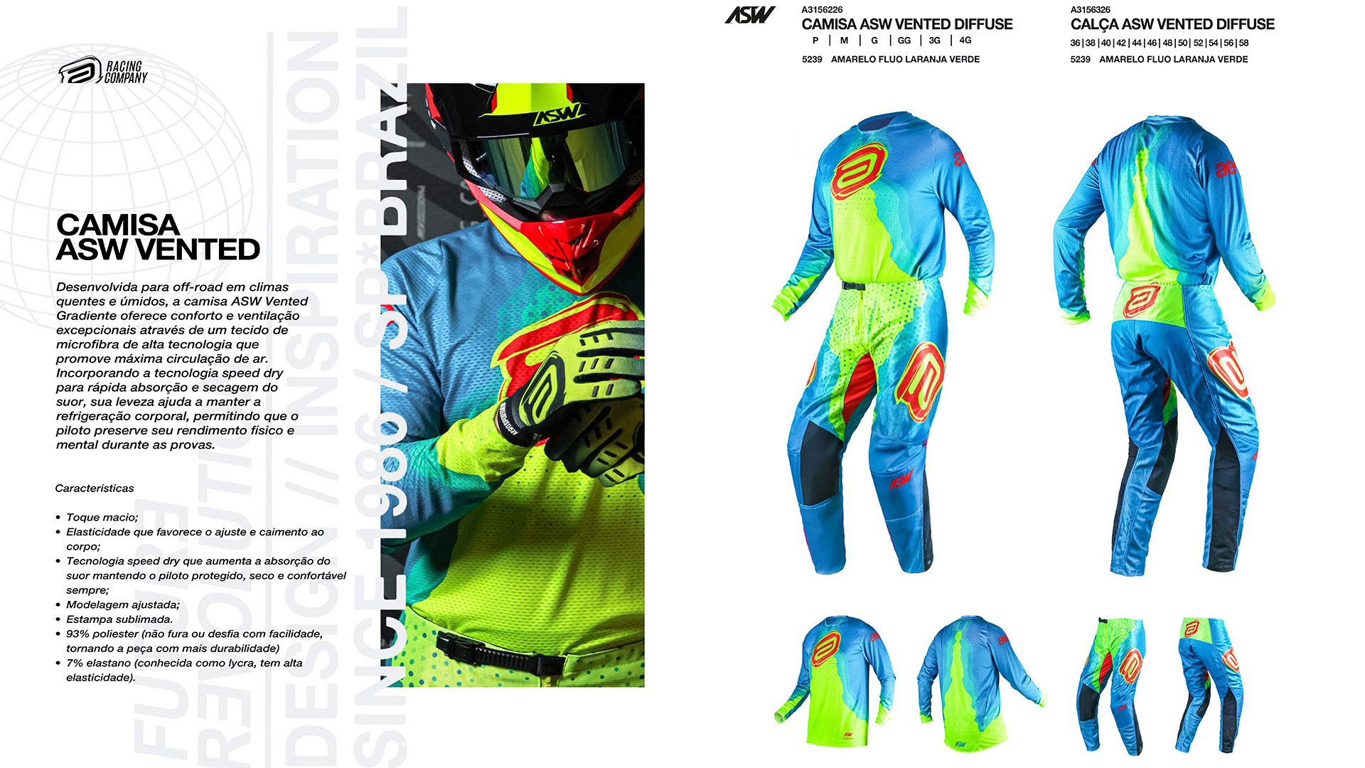 CAMISA ASW VENTED DIFFUSE